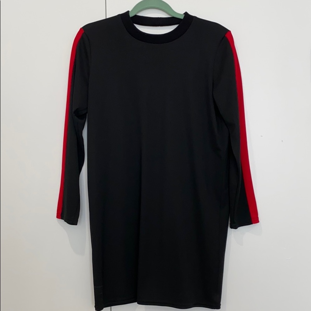 ASOS longsleeve backless dress